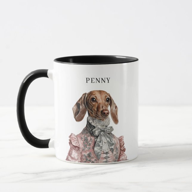Dachshund-muggar Mugg (Vänster)