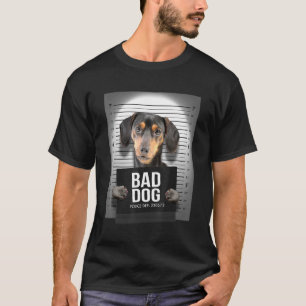 Dachshund Mugshot T Shirt
