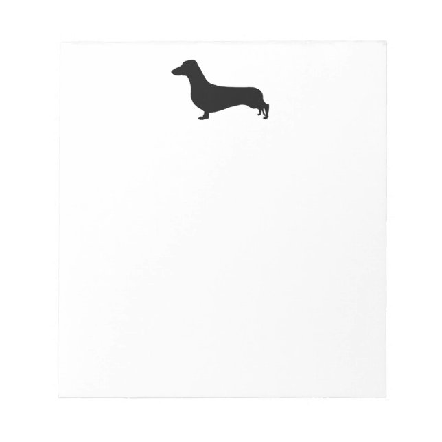 Dachshund Note Pad Anteckningsblock (Framsida)