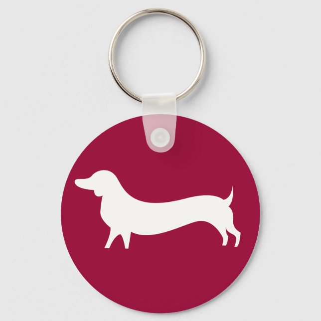 Dachshund-nyckelkedja Nyckelring (Framsida)