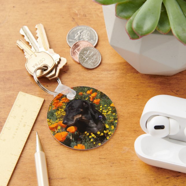 Dachshund Nyckelring (Skrivbord)