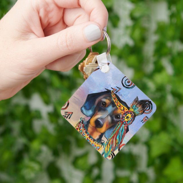 DACHSHUND NYCKELRING (Hand)