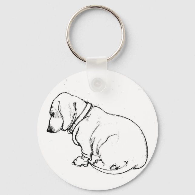 Dachshund nyckelring (Framsida)