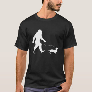 Dachshund och Bigfoot - Hund älskare Pet Trainer B T Shirt