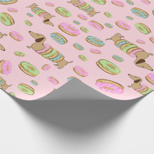 Dachshund och Donuts Avfall av gift-Party-avfall Presentpapper