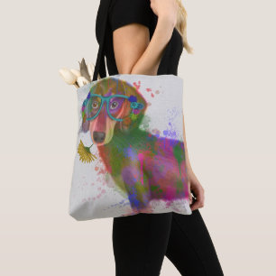Dachshund och Glass Rainbow Stänk Tygkasse