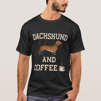 Dachshund och kaffegåvor från nuny Weiner Hund Cut T Shirt