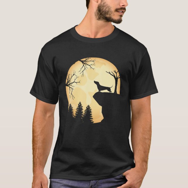 Dachshund och Mamma Halloween Funny Weiner Hund W T Shirt (Framsida)