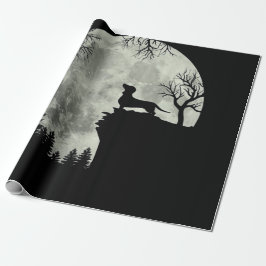 Dachshund och Måne Halloween Presentpapper