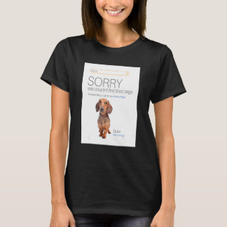 Dachshund Online Shop Ecommerce Seller 404 Hund Pa T Shirt