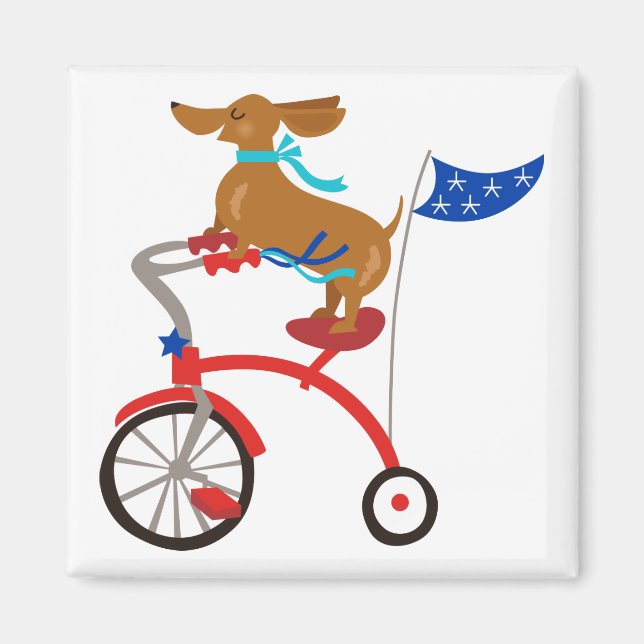 Dachshund på Bike Magnet (Framsidan)