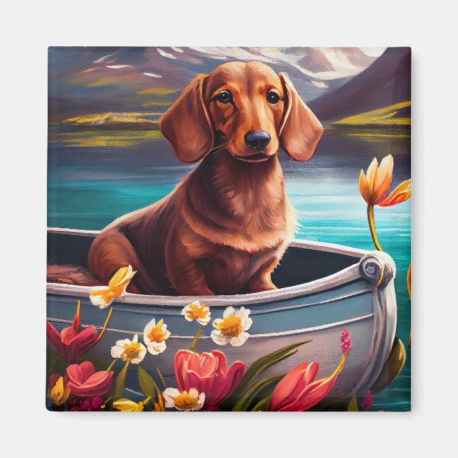 Dachshund på en Paddle: en kristen Äventyr Magnet (Framsidan)