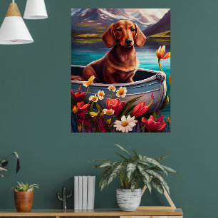 Dachshund på en Paddle: en kristen Äventyr Poster