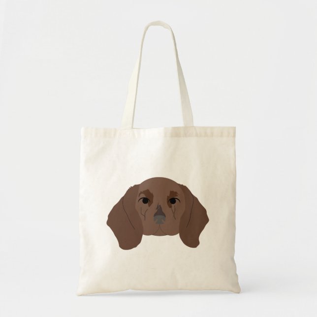 Dachshund på Tote Bag Tygkasse (Framsidan)