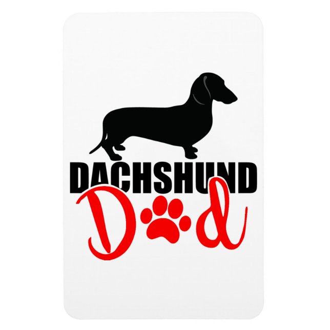 Dachshund Pappa 4x6 Magnet (Vertikal)