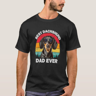Dachshund Pappa Cute Vintage Dachshund Älskare Wei T Shirt