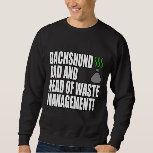 Dachshund Pappa Funny Lång Ärmad Tröja