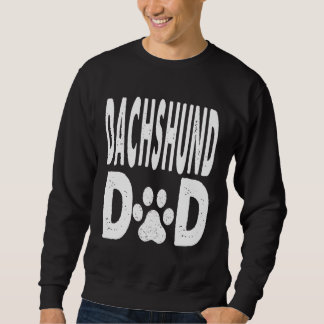 Dachshund Pappa Hundägare Lång Ärmad Tröja