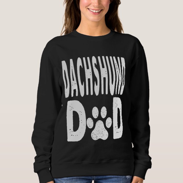 Dachshund Pappa Hundägare T Shirt (Framsida)