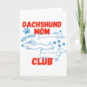 Dachshund Pappa Klubb Livet Är Bättre Med Doxies P Kort
