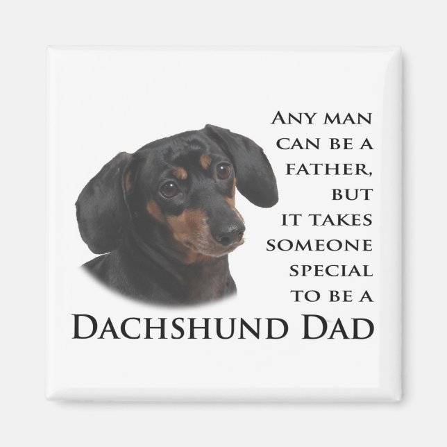 Dachshund Pappa Magnet (Framsidan)