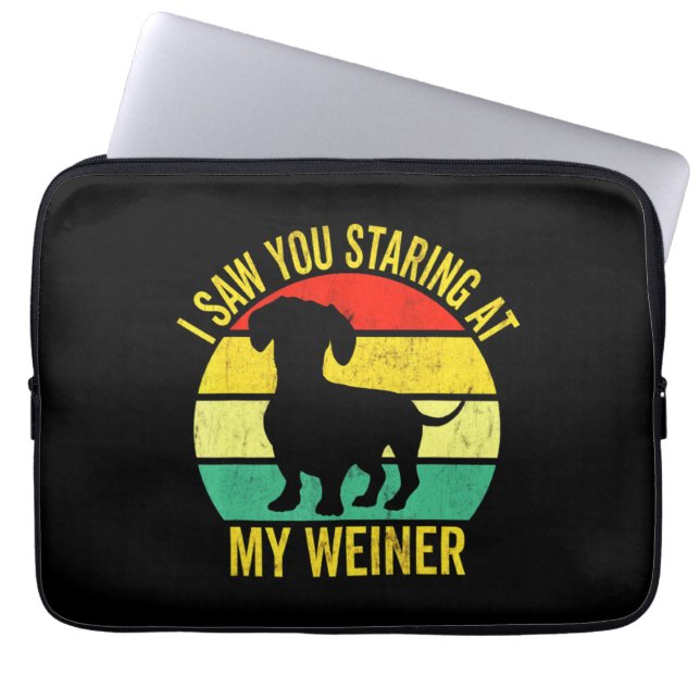 Dachshund Pappa Manar Laptop Fodral (Framsidan)
