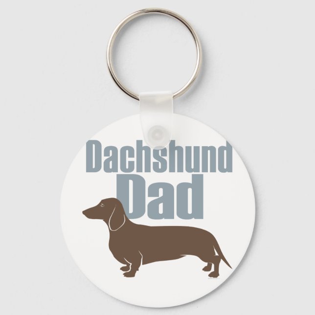 ’Dachshund Pappa’ Nyckelring (Framsida)