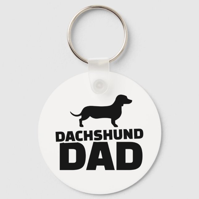 Dachshund pappa nyckelring (Framsida)
