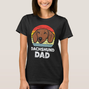 Dachshund Pappa Retro Weiner Sause Hund Animal Pet T Shirt