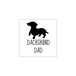 Dachshund Pappa Rubber Frimärke Stämpel
