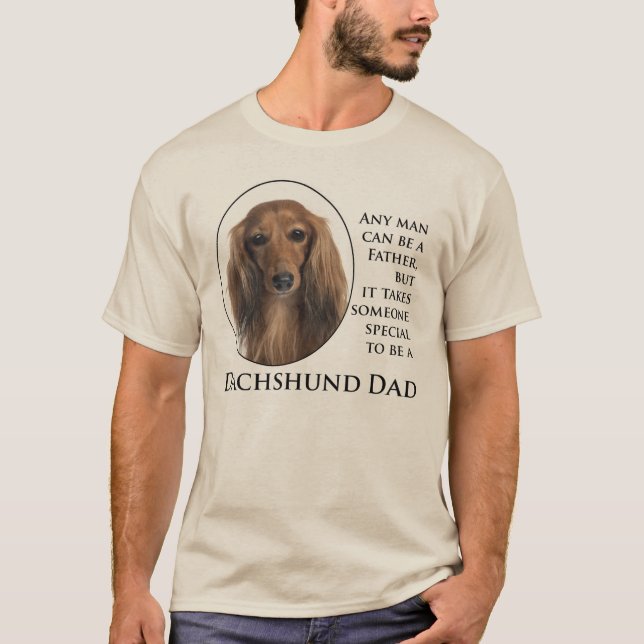 Dachshund Pappa T-Shirt (Framsida)