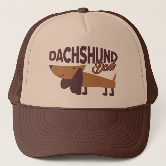 Dachshund Pappa Truckerkeps (Framsida)