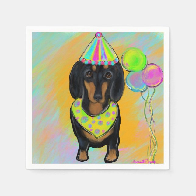 Dachshund Pappersservett (Framsidan)