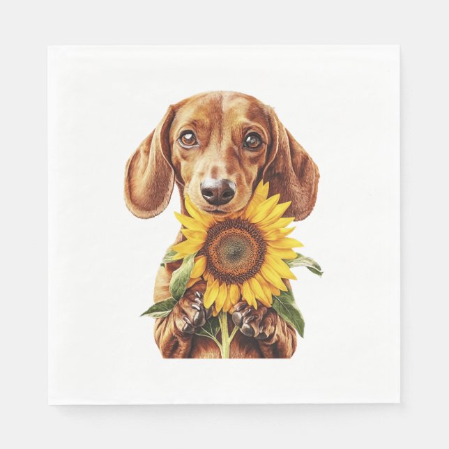 Dachshund Pappersservett (Framsidan)