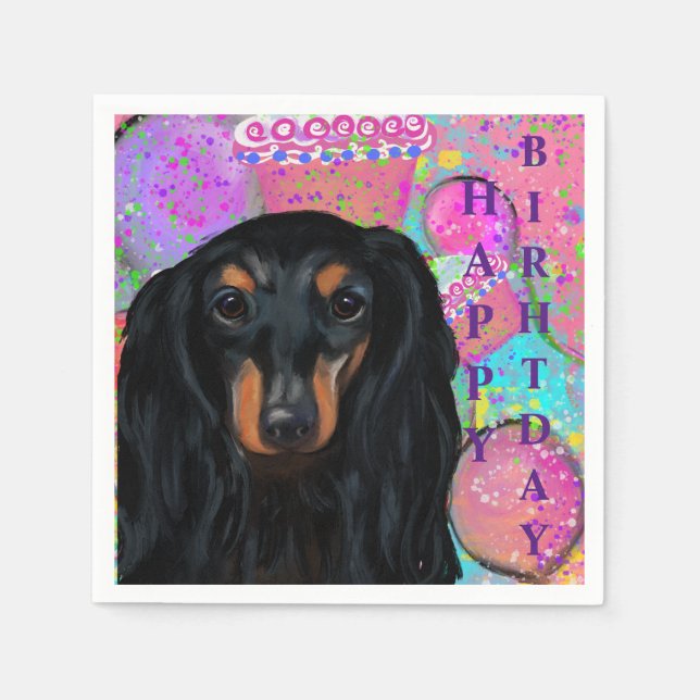 DACHSHUND    PAPPERSSERVETT (Framsidan)