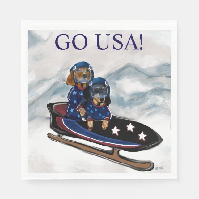 DACHSHUND  PAPPERSSERVETT (Framsidan)