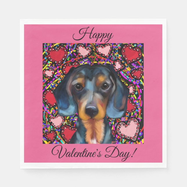 DACHSHUND PAPPERSSERVETT (Framsidan)