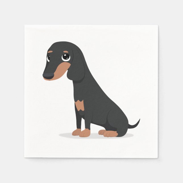 Dachshund Pappersservett (Framsidan)