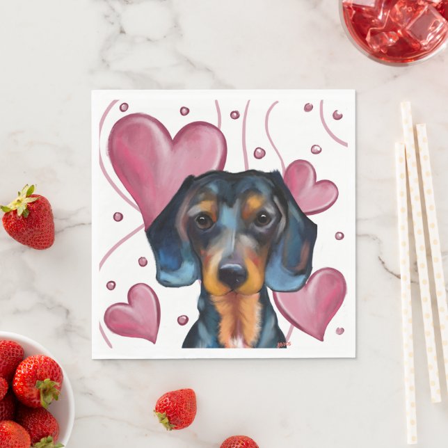Dachshund   pappersservett (Insitu)