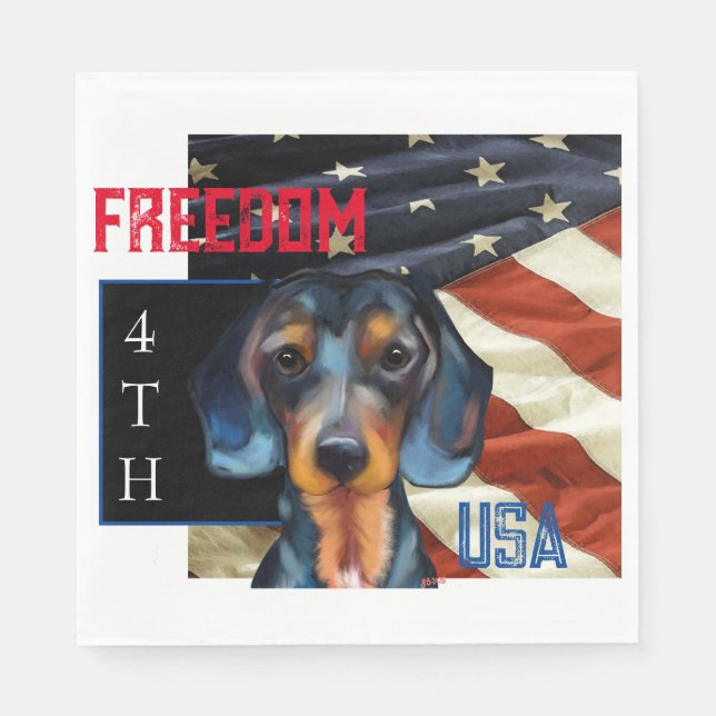 Dachshund Pappersservett (Framsidan)