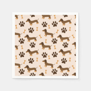 Dachshund Pappersservetter, Wiener Dog Festartikla Pappersservett