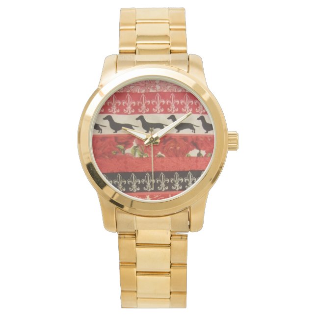 Dachshund Parad Armbandsur (Framsida)