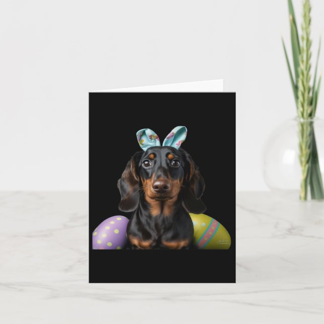 Dachshund Påsk Glad påsk Dagen Kvinnor Kort (Framsida)