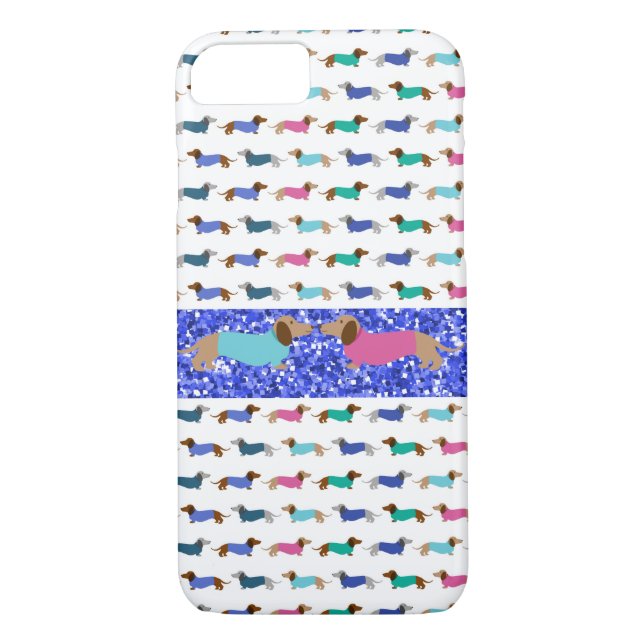 Dachshund Pastel Case-Mate iPhone Skal (Baksida)