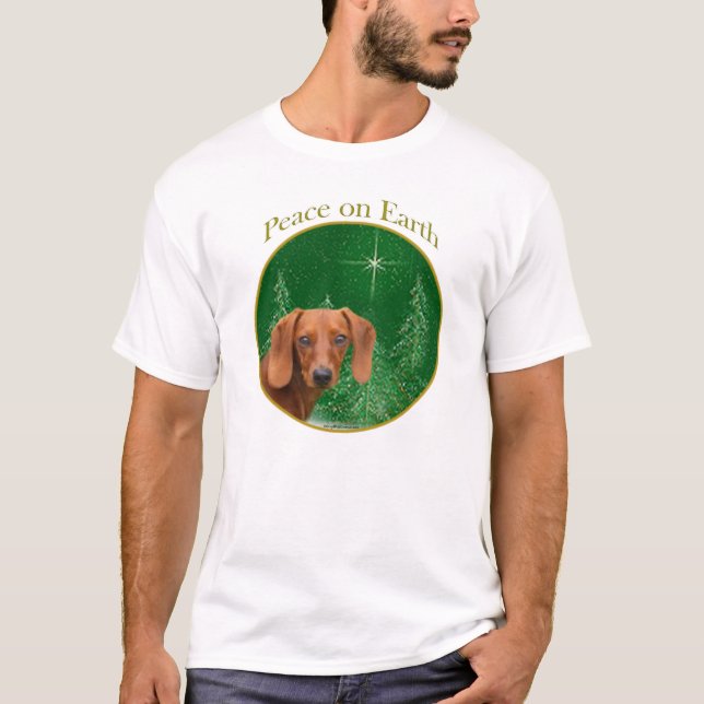 Dachshund Peace T-shirt (Framsida)