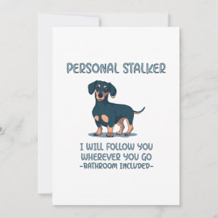 Dachshund Personal Stalker Tack Kort