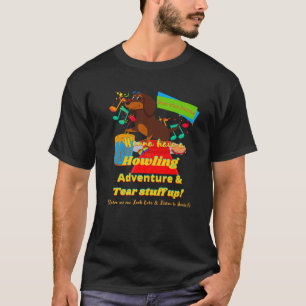 DACHSHUND PET FUNNY WIENER HUND GIFT HOWLING ADVEN T SHIRT