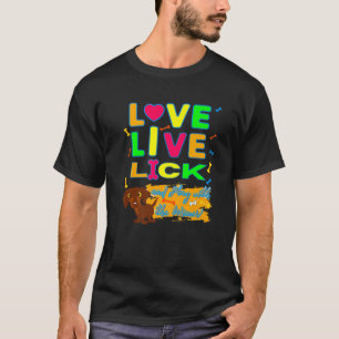 DACHSHUND PET FUNNY WIENER HUND GIFT KÄRLEK LIVE S T SHIRT
