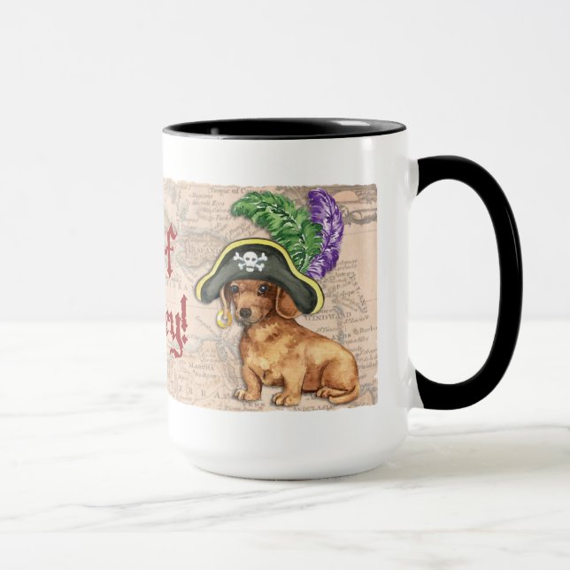 Dachshund Pirat Mugg (Höger)