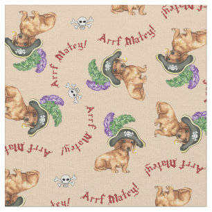 Dachshund Pirat Tyg